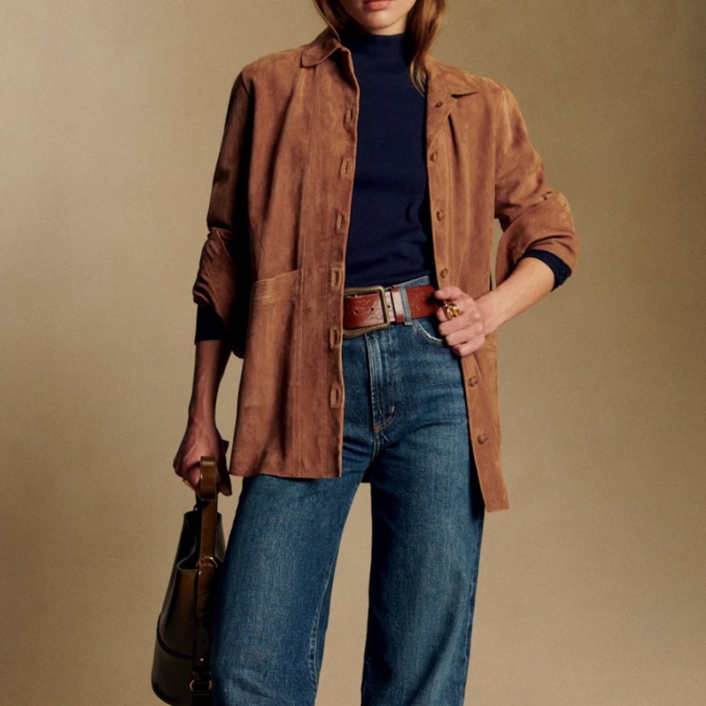 Sézane Will jacket in Suede
